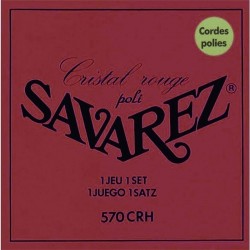 Cuerdas guitarra clásica  SAVAREZ 570-CRH CRISTAL ROJA