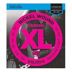 Cuerdas bajo D'Addario  EXL170-6