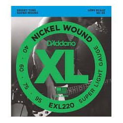 Cuerdas bajo D'Addario EXL220