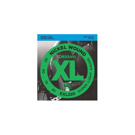 Cuerdas bajo D'Addario EXL220