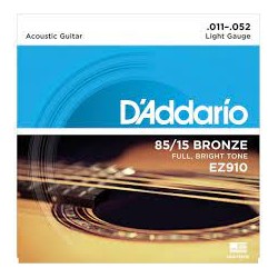 Cuerdas guitarra acústica D'addario  EZ910