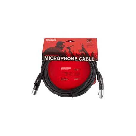 Cable para micrófono Daddario PW-M-25